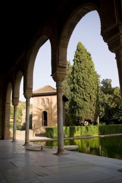 Granada, Palacio del Partal, Alhambra, Generalife, Barrio del Albaicín, Bib-Rambla, Plaza Nueva, Capilla Real, Santa Ana, San Nicholas, San Miguel de Bajo, Unescos liste over Verdensarven, Andalucia, Spania