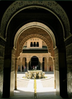 Granada, Alhambra, Generalife, Barrio del Albaicín, Bib-Rambla, Plaza Nueva, Capilla Real, Santa Ana, San Nicholas, San Miguel de Bajo, Unescos liste over Verdensarven, Andalucia, Spania