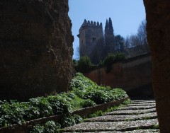 Granada, Alhambra, Generalife, Barrio del Albaicín, Bib-Rambla, Plaza Nueva, Capilla Real, Santa Ana, San Nicholas, San Miguel de Bajo, Unescos liste over Verdensarven, Andalucia, Spania