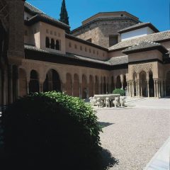 Granada, Patio de los Leones, Alhambra, Generalife, Barrio del Albaicín, Bib-Rambla, Plaza Nueva, Capilla Real, Santa Ana, San Nicholas, San Miguel de Bajo, Unescos liste over Verdensarven, Andalucia, Spania