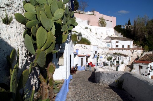 Granada, Alhambra, Generalife, Barrio del Albaicín, Bib-Rambla, Plaza Nueva, Capilla Real, Santa Ana, San Nicholas, San Miguel de Bajo, Unescos liste over Verdensarven, Andalucia, Spania