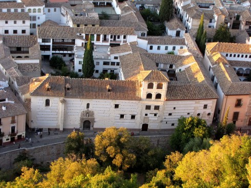 Granada, Alhambra, Generalife, Barrio del Albaicín, Bib-Rambla, Plaza Nueva, Capilla Real, Santa Ana, San Nicholas, San Miguel de Bajo, Unescos liste over Verdensarven, Andalucia, Spania