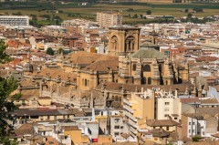 Granada, Alhambra, Generalife, Barrio del Albaicín, Bib-Rambla, Plaza Nueva, Capilla Real, Santa Ana, San Nicholas, San Miguel de Bajo, Unescos liste over Verdensarven, Andalucia, Spania