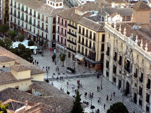 Granada, Alhambra, Generalife, Barrio del Albaicín, Bib-Rambla, Plaza Nueva, Capilla Real, Santa Ana, San Nicholas, San Miguel de Bajo, Unescos liste over Verdensarven, Andalucia, Spania