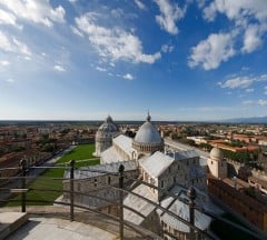 Campo dei Miracoli, Pisa, pisansk romansk, arkitektur, middelalder, renessanse, Arno, Campo dei Miracoli, katedral, baptisteria, kampanile, Unescos liste over Verdensarven, historisk bydel, museer, gamleby, etruskerne, Toscana, Midt-Italia, Italia