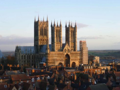 Lincoln, High Bridge, Lincoln Cathedral, Minster, England, Brayford Pool, romertid, middelalder, Castle Hill, Magna Carta, Steep Hill, Bailgate, early british gothic