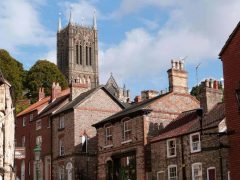 Lincoln, High Bridge, Lincoln Cathedral, Minster, England, Brayford Pool, romertid, middelalder, Castle Hill, Magna Carta, Steep Hill, Bailgate, early british gothic