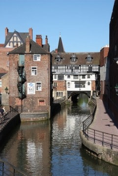 Lincoln, High Bridge, Lincoln Cathedral, Minster, England, Brayford Pool, romertid, middelalder, Castle Hill, Magna Carta, Steep Hill, Bailgate, early british gothic 