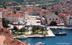  Hvar, Stari Grad, Unescos liste over Verdensarven, romertid, grekere, Pharos, Venezia, venetiansk, kirker, middelalder, arkitektur, gotikk, renessanse, oldtidskirker, Makarska-kysten, Kroatia 