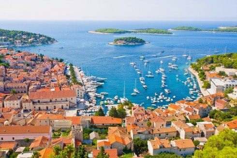  Hvar, Stari Grad, Unescos liste over Verdensarven, romertid, grekere, Pharos, Venezia, venetiansk, kirker, middelalder, arkitektur, gotikk, renessanse, oldtidskirker, Makarska-kysten, Kroatia 