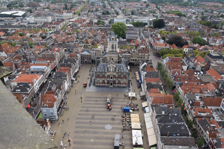 litt av en utsikt fra tårnet til Nieuwe Kerk. Foto: © ReisDit.no