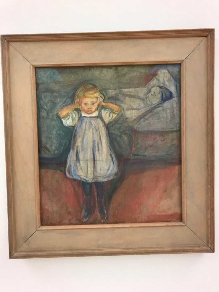 Edvard Munch: Barnet og døden. 1899. Foto: © ReisDit.no