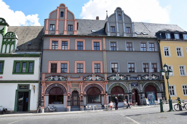 Cranachhaus fra 1400-tallet på Markt i Weimar. Foto: © ReisDit.no