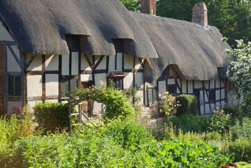 Stratford-upon-Avon, William Shakespeare, The Bard, middelalder, bindingsverk, Shakespeare’s Birthplace, Clopton Bridge, Anne Hathaway, Mary Arden, New Place, Hall’s Croft, John Hall, Holy Trinity Church