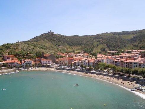 Kunstnerbyen, Collioure, Pyrenees- Orientales, Sør-Frankrike, Frankrike