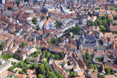 Erfurt, Thüringen, Tyskland, middelalder, Krämerbrücke, Domplatz, Dom St. Marien, St. Severikircher, Fischmarkt, Kleinmarkt, Alte Synagoge, Martin Luther, Augustinerkloster, Anger, Angermuseum, Zitadelle Petersberg, Marktstrasse