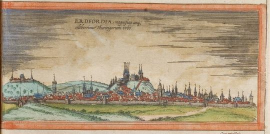 Erfurt, Thüringen, Tyskland, middelalder, Krämerbrücke, Domplatz, Dom St. Marien, St. Severikircher, Fischmarkt, Kleinmarkt, Alte Synagoge, Martin Luther, Augustinerkloster, Anger, Angermuseum, Zitadelle Petersberg, Marktstrasse