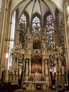 Erfurt, Thüringen, Tyskland, middelalder, Krämerbrücke, Domplatz, Dom St. Marien, St. Severikircher, Fischmarkt, Kleinmarkt, Alte Synagoge, Martin Luther, Augustinerkloster, Anger, Angermuseum, Zitadelle Petersberg, Marktstrasse