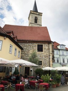 Erfurt, Thüringen, Tyskland, middelalder, Krämerbrücke, Domplatz, Dom St. Marien, St. Severikircher, Fischmarkt, Kleinmarkt, Alte Synagoge, Martin Luther, Augustinerkloster, Anger, Angermuseum, Zitadelle Petersberg, Marktstrasse