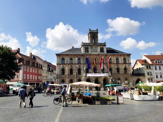 Weimar, Thüringen, Øst-Tyskland, Tyskland, klassisismen, klassiske-weimar, classic-weimar, Goethe, Schiller, Luther, Lucas Cranach, St Peter und Paul, Schiller, Franz Liszt, Bauhaus, Schloss Belvedere, Residenz-schloss-Weimar, Carl August, Anna Amelia, Ilm, Park-am-Ilm